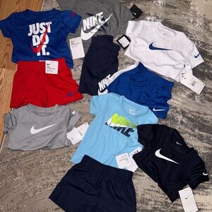 Nike Kids' Short Sleeve Tees - Blue, Gray, Red, White
